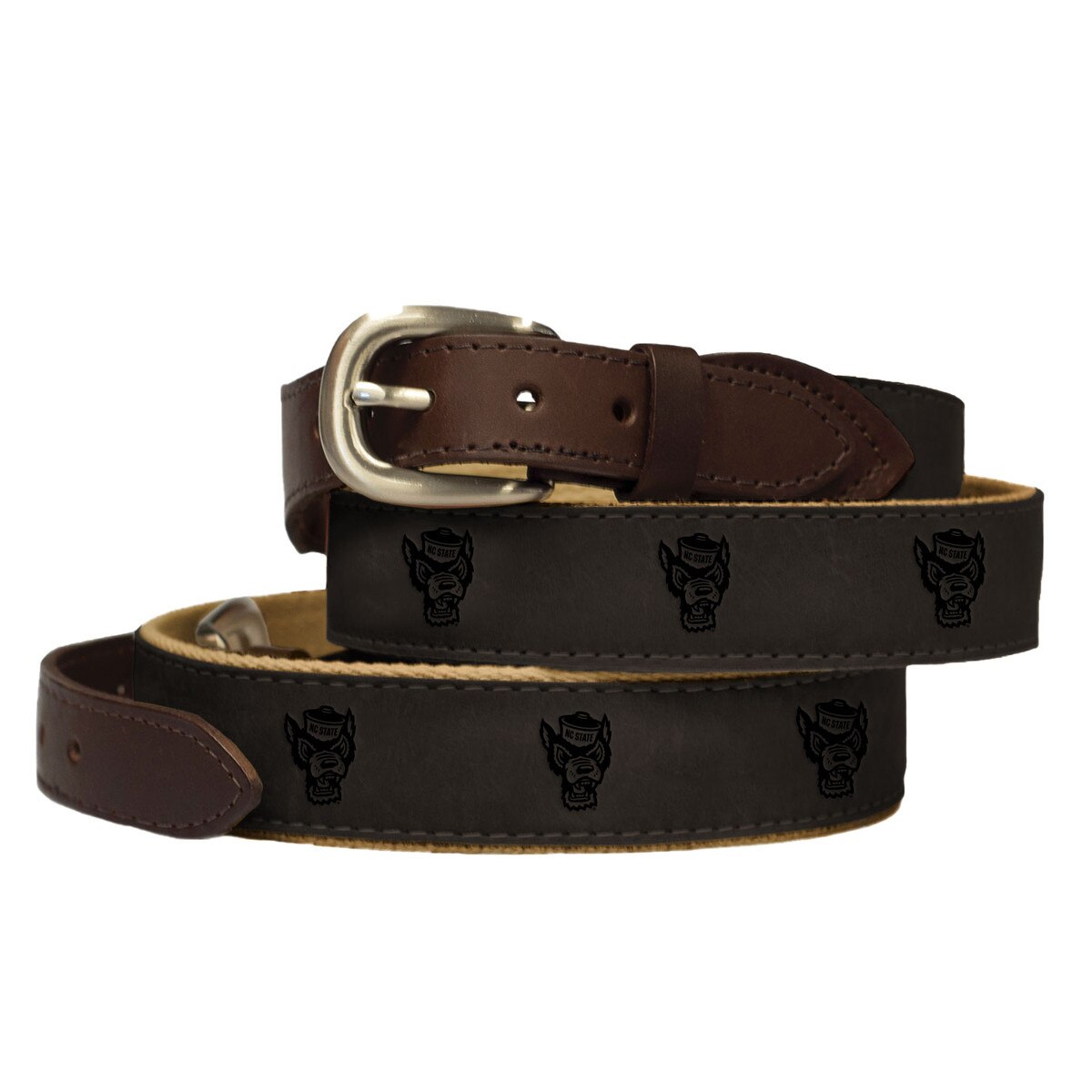 Men's Belt Embossed on Nubuck Suede